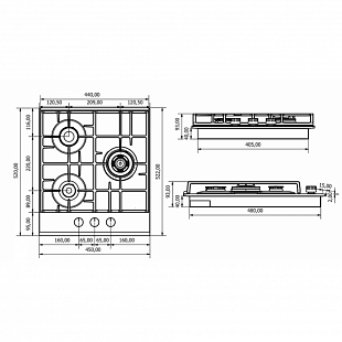 Варочная панель KUPPERSBERG FQ 42 W