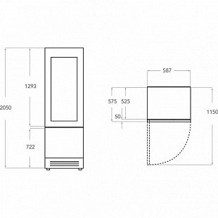 Винный шкаф KITCHENAID KCVWX 20600R