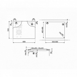 Варочная панель SMEG PM3643D