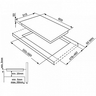 Варочная панель SMEG SI5643D