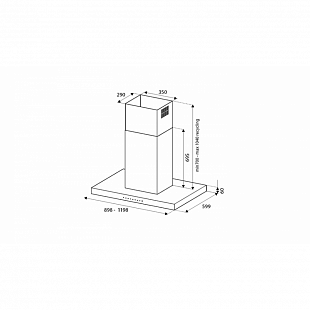 Вытяжка BERTAZZONI PROFESSIONAL KTI90P1AXT
