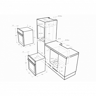 Газовый духовой шкаф MAUNFELD MGOG.673W