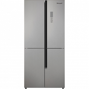 Холодильник WEISSGAUFF WCD 450 BRU STEEL GLASS NOFROST INVERTER