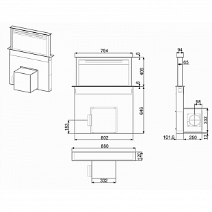 Вытяжка SMEG KDD90VXSE