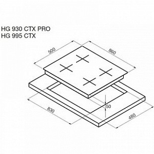 Варочная панель KORTING HG 930 CTX
