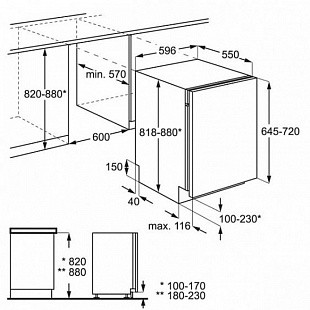 Встраиваемая посудомоечная машина ZANUSSI ZDT 15001 FA
