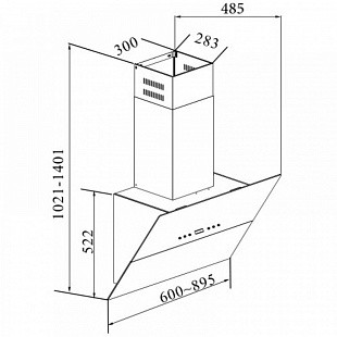Вытяжка KORTING KHC 61090 GW