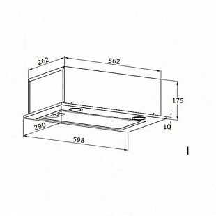 Вытяжка HOMSAIR CAMELIA POWER 60RD ЧЕРНЫЙ