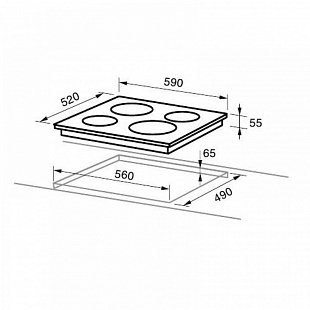 Варочная панель MIDEA MIH 67838 F