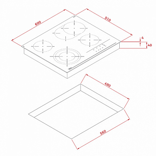 Варочная панель TEKA TTB 64320 TTC BLACK