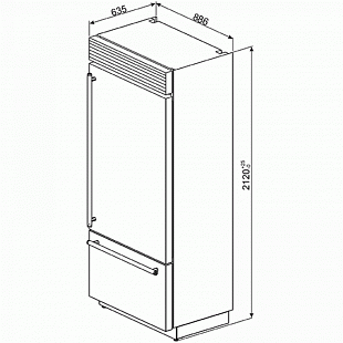 Холодильник SMEG RF396RSIX