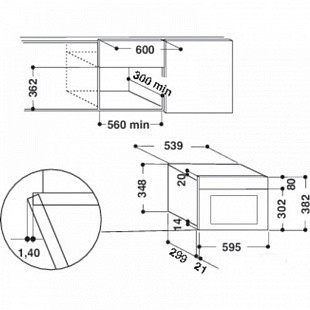 Микроволновая печь WHIRLPOOL AMW440/IX