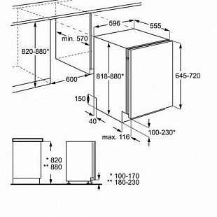 Встраиваемая посудомоечная машина ZANUSSI ZDT92100FA