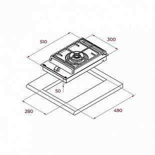 Газовая варочная панель TEKA GZC 31330 XBN BLACK