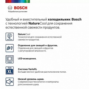 Холодильник BOSCH KGE39XW21R