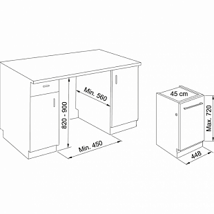 Посудомоечная машина FRANKE- FDW 4510 E8P E 117.0616.305