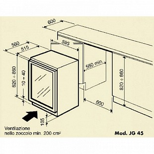 Винный шкаф IP INDUSTRIE JG 45-6 AD X