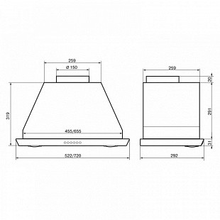 Вытяжка ELIKOR S4 52Н-700-Э4Д НЕРЖАВЕЙКА