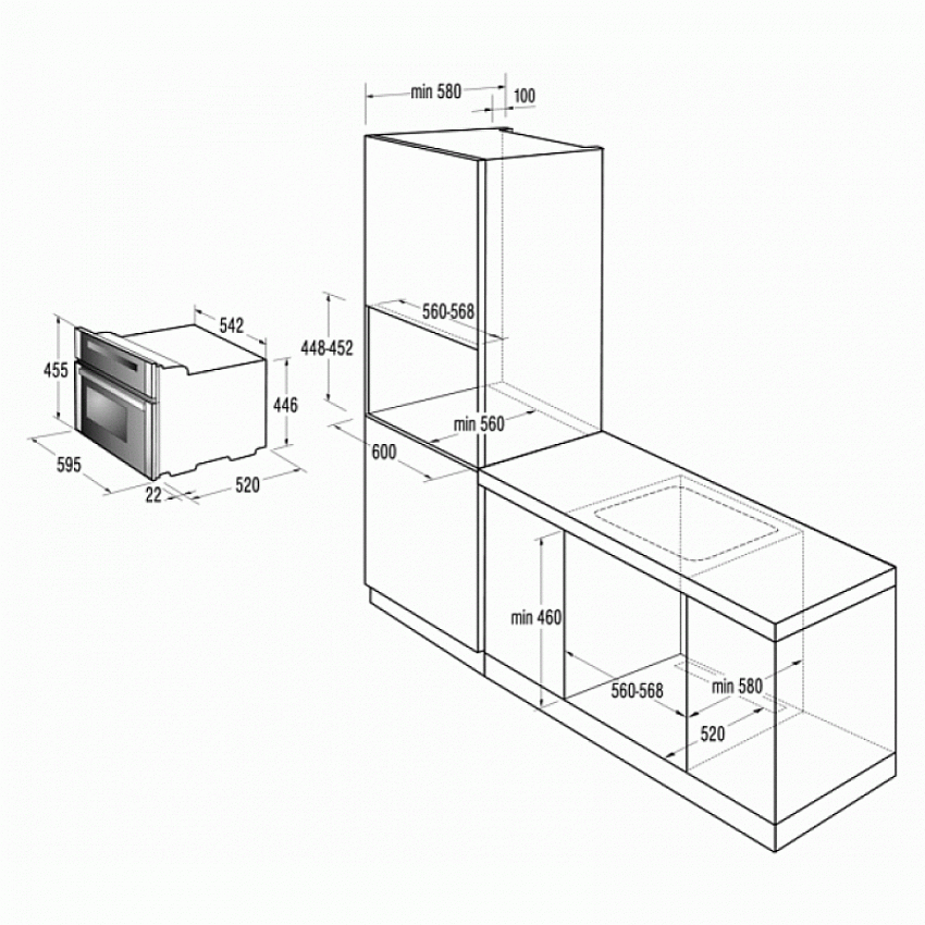 Микроволновая печь GORENJE BOC 5322 AX