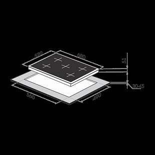 Газовая варочная панель MAUNFELD MGHG.75.21B