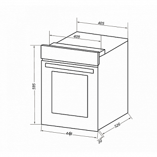 Духовой шкаф MAUNFELD EOEC516W