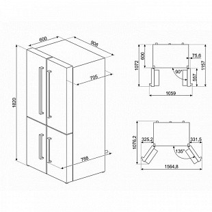 Холодильник SMEG FQ60NDF