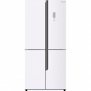 Холодильник WEISSGAUFF WCD 450 WHITE ROCK GLASS NOFROST INVERTER