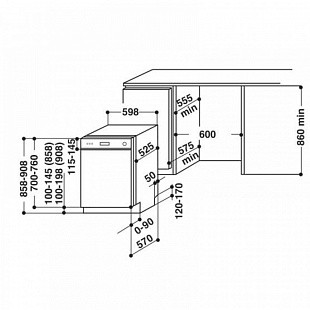 Посудомоечная машина KITCHENAID KDSCM 82130