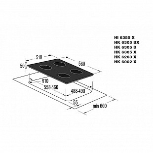 Варочная панель KORTING HK 6203 X