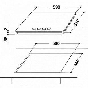 Варочная панель WHIRLPOOL AKT 424 WH