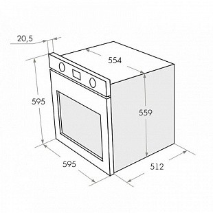 Духовой шкаф MAUNFELD EOEH 5811W