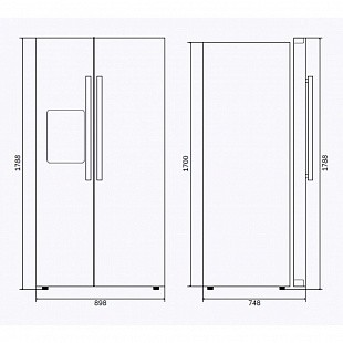 Холодильник ILVE RT 9020 SBS
