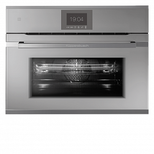 Компактный духовой шкаф с СВЧ KUPPERSBUSCH CBM 6550.0 G3 SILVER CHROME