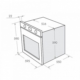 Духовой шкаф MAUNFELD AEOC.575W