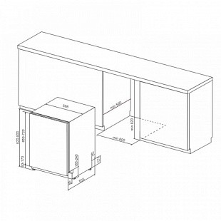 Посудомоечная машина KITCHENAID KDSCM 82142