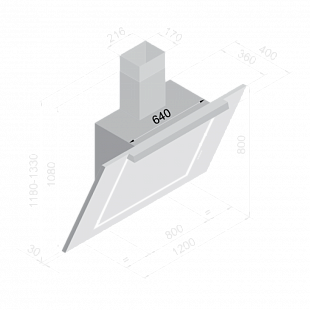 Вытяжка BELTRATTO CPG 120I