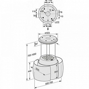 Вытяжка MIELE DA 7378 D BRWS