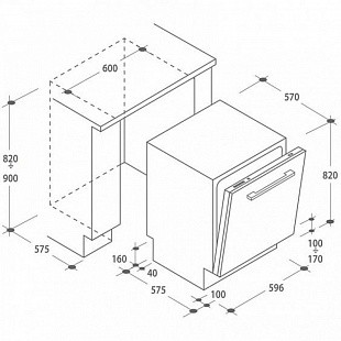 Встраиваемая посудомоечная машина CANDY CDI 5356-07