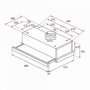 Вытяжка TEKA TL 6310 ЧЁРНАЯ