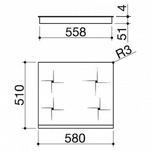Варочная панель BARAZZA 1PIDG64B