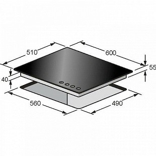 Варочная панель KAISER KCG 6394 W TURBO ROMB