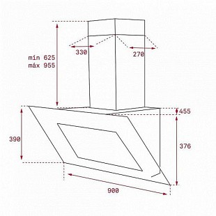 Вытяжка TEKA QUADRO DLV 985 B