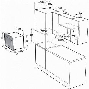 Встраиваемая микроволновая печь GORENJE BM201A4XG