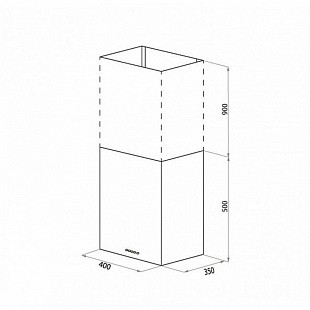 Вытяжка HOMSAIR PHLOX PUSH 40 ЧЕРНЫЙ