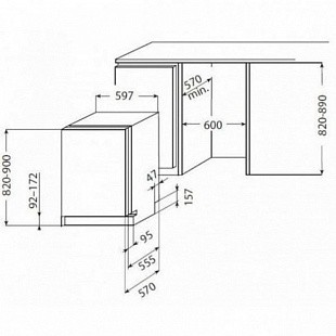 Встраиваемая посудомоечная машина WHIRLPOOL WP 122
