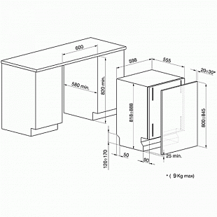 Посудомоечная машина SMEG STL825A-2