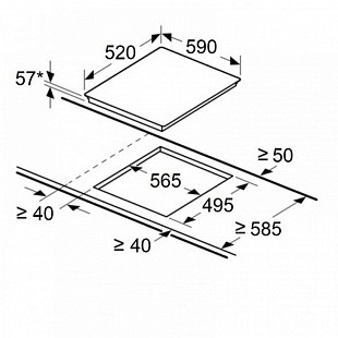 Варочная панель MAUNFELD CVI594MBK