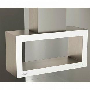 Вытяжка PANDO I-960/100 INOX - CRISTAL BLANCO BRILLANTE V.1250 ECO SEC