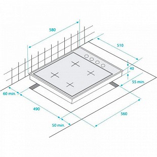 Газовая варочная панель BEKO HIZG 64125 CR