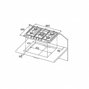 Варочная панель KUPPERSBERG FV9TGRZ C BRONZE